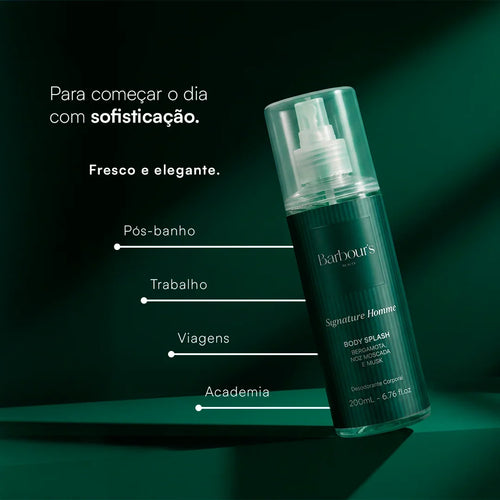 Body Splash Signature Homme Desodorante Colônia 200ml