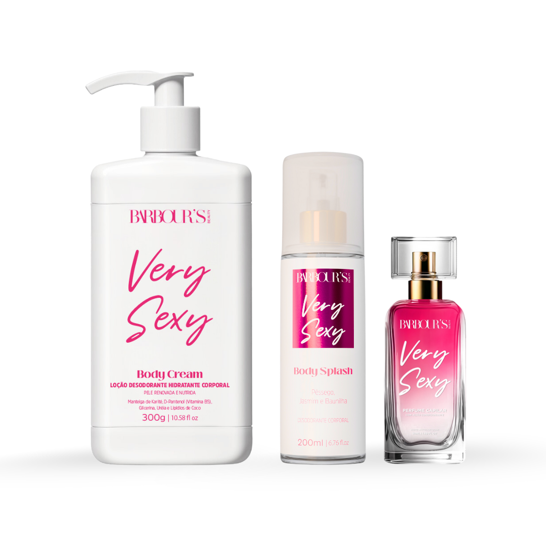Kit Very Sexy  - Perfume de Cabelo, Body Splash e Body Cream - Image 1