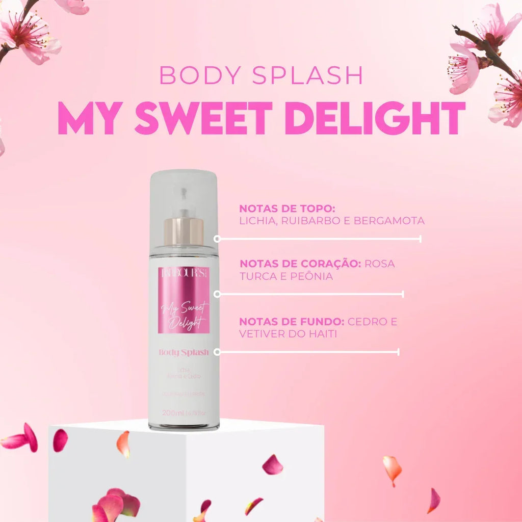Kit Banho Premium - Body Splash, Body Cream, Óleo de Banho e Geleia Hidratante