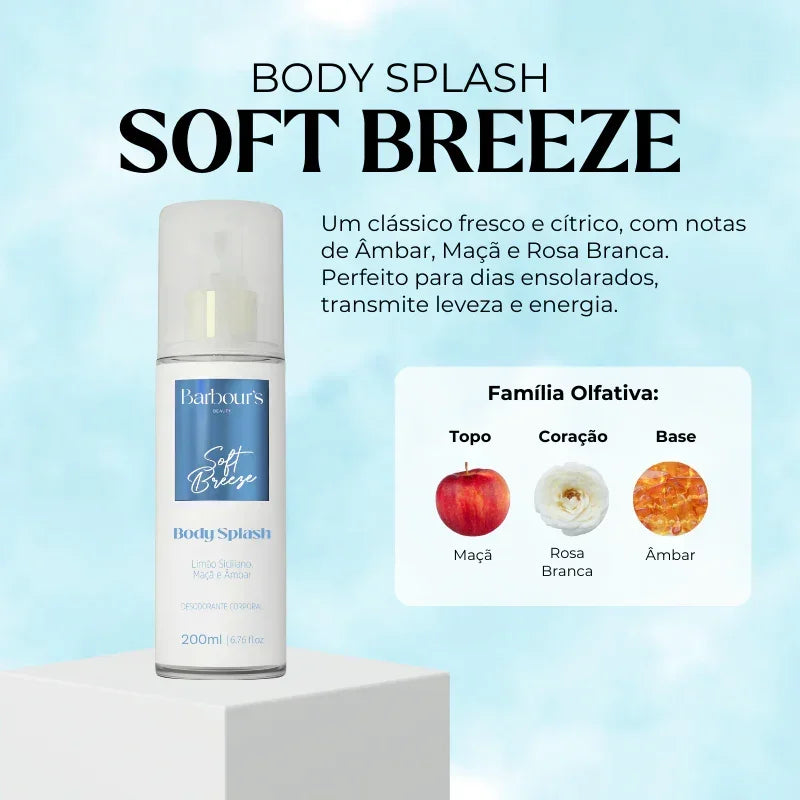 Kit 4 Body Splash - Rose Fresh, Solar Citrus, Good Graces e Soft Breeze
