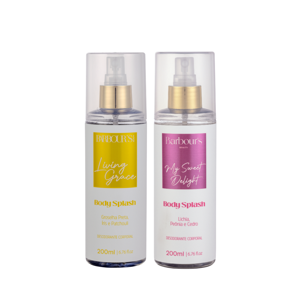 Kit 2 Body Splash Desodorante Colônia 200ml - Living Grace, My Sweet Delight