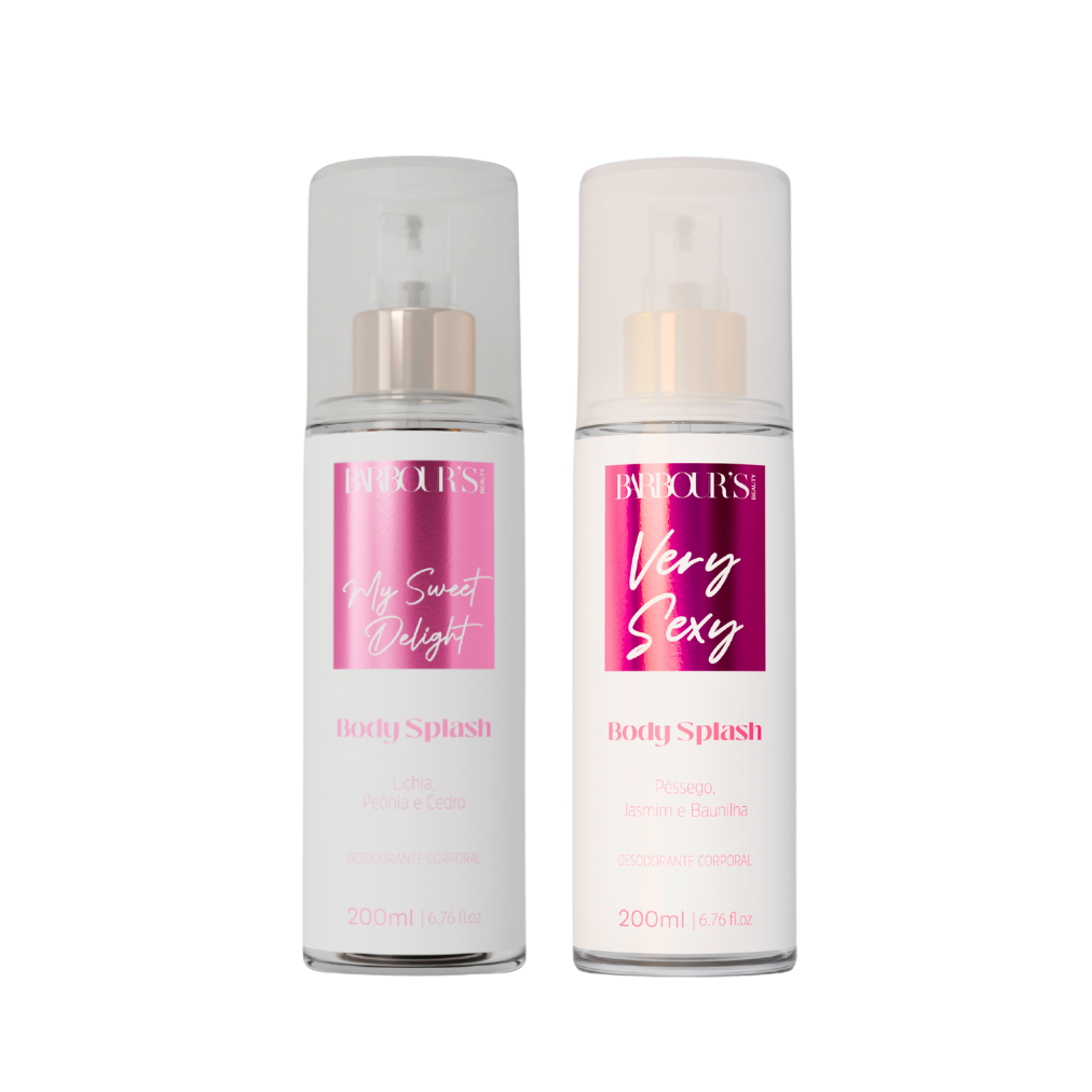 Kit 2 Body Splash Desodorante Colônia 200ml - My Sweet Delight e Very Sexy