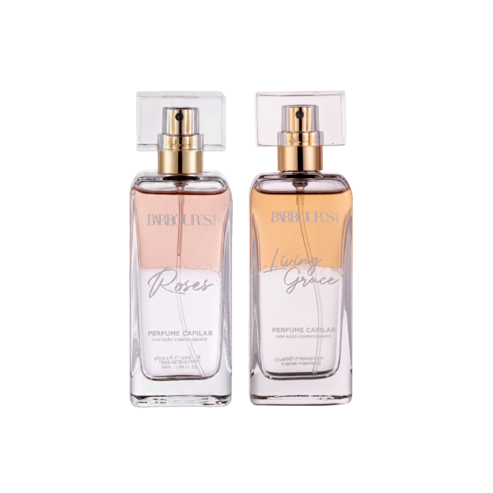Kit 2 Perfumes de Cabelo - Living Grace e Roses