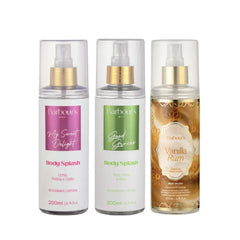 Kit 3 Body Splash Desodorante Colônia 200ml - My Sweet Delight, Good Graces e Vanilla Rum