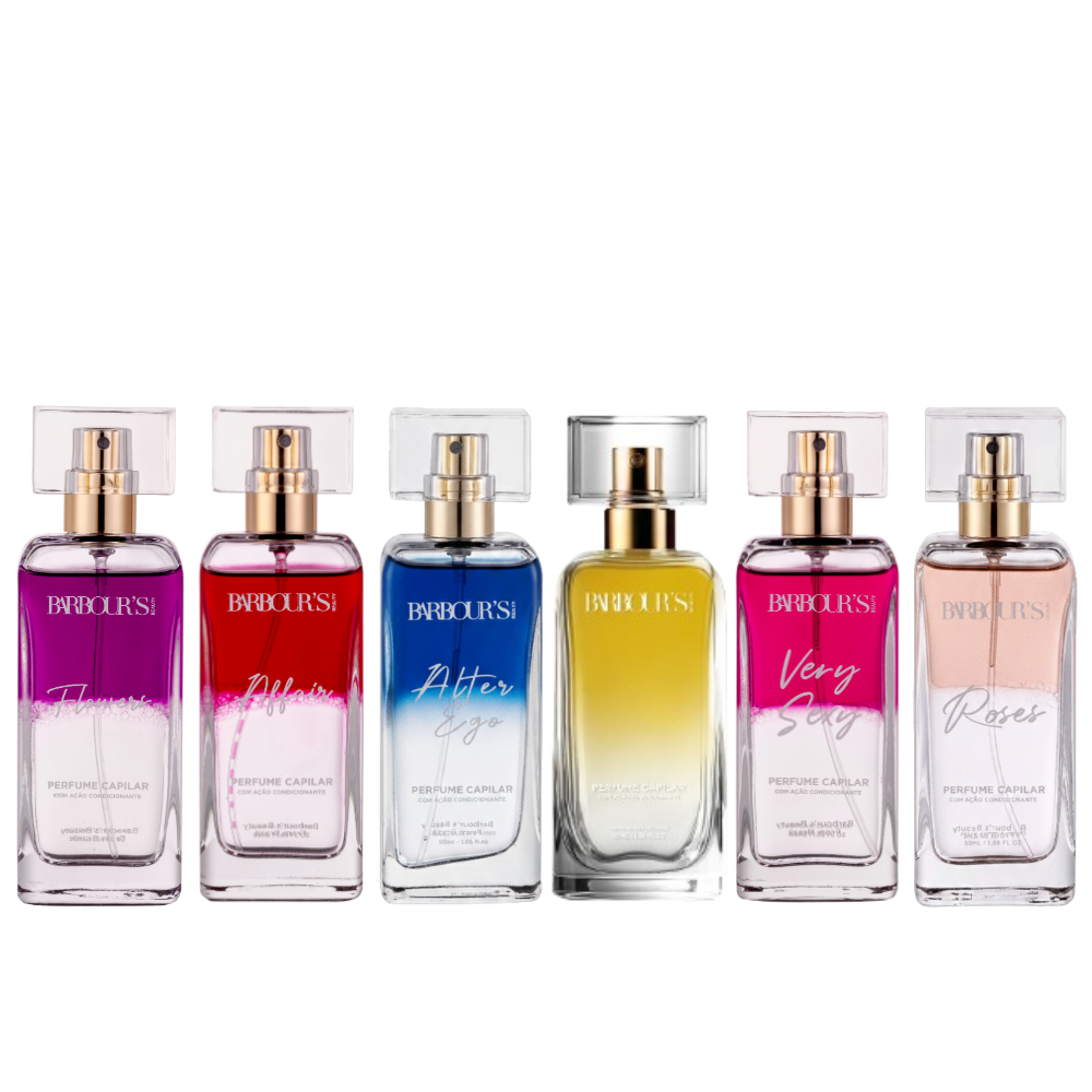 Kit 6 Perfumes para Cabelo (6 produtos)