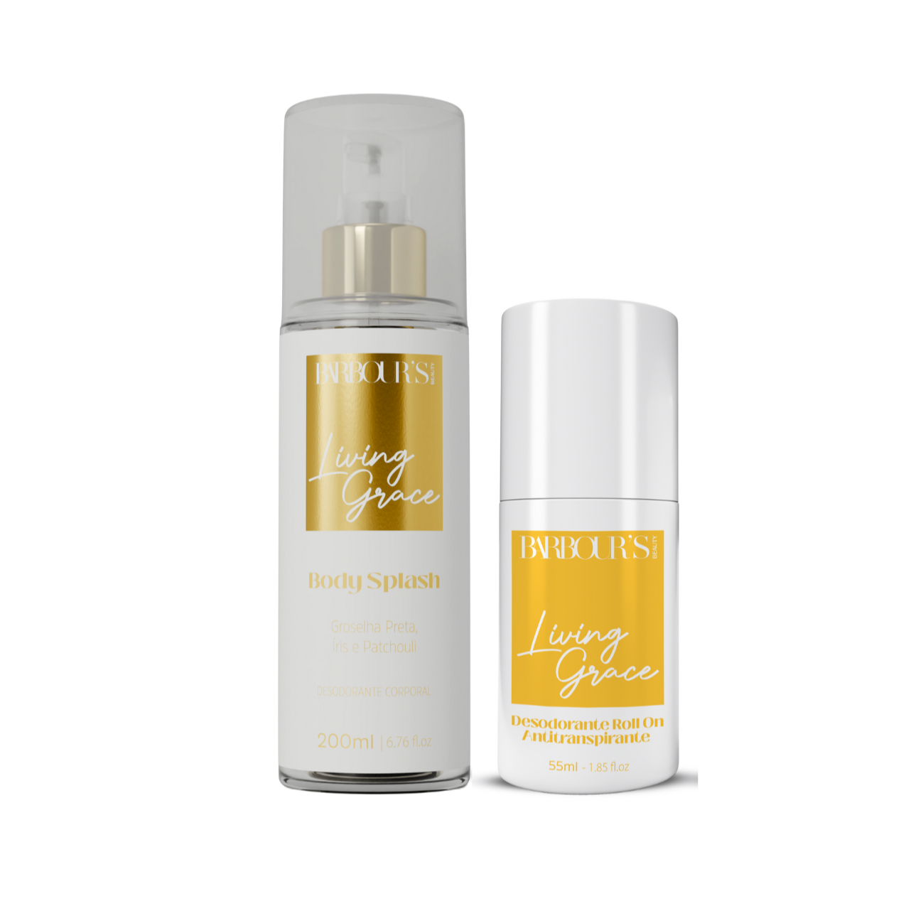 Kit Body Splash + Desodorante Roll-on Living Grace