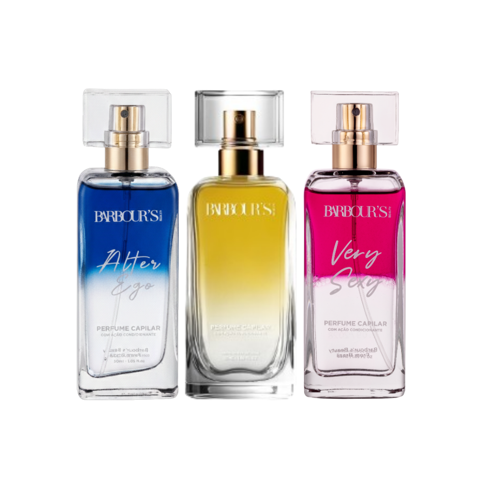 Kit Cabelo Perfumado (3 Perfumes Capilares)
