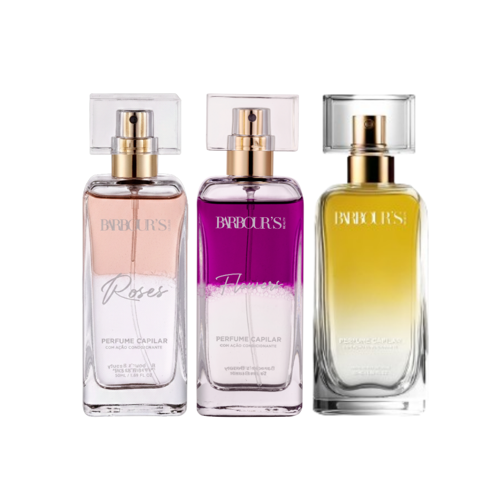 Kit Cabelo Radiante (3 Perfumes Capilares)