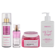 Kit Esfoliante, Body Cream, Body Splash e Perfume Capilar My Sweet Delight