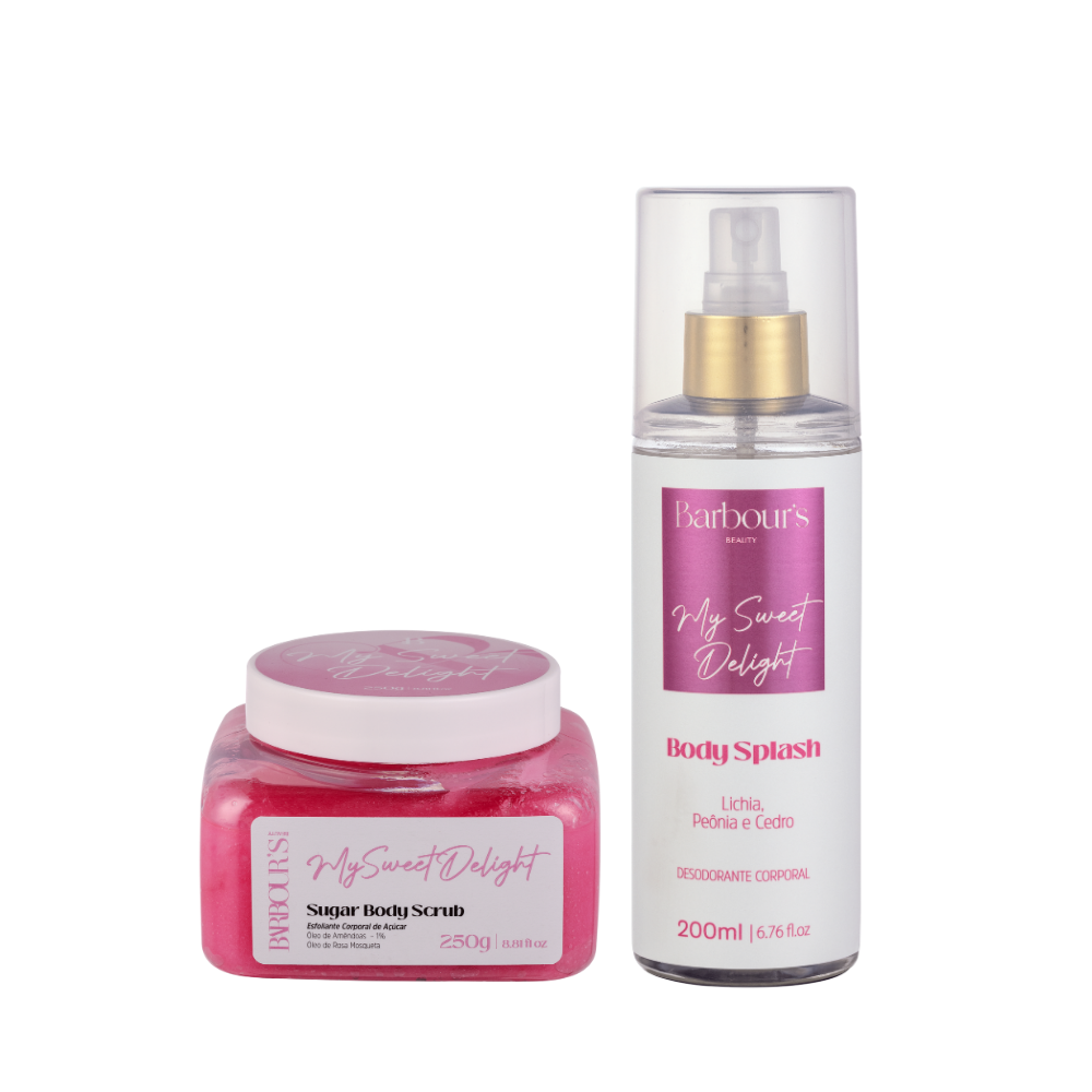 Kit Esfoliante Corporal e Body Splash - My Sweet Delight - Image 1