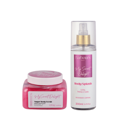 Kit Esfoliante Corporal e Body Splash - My Sweet Delight