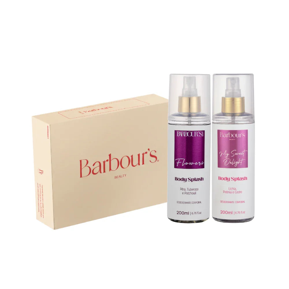 Kit Presenteável 2 Body Splash Desodorante Colônia 200ml - My Sweet Delight, Flowers