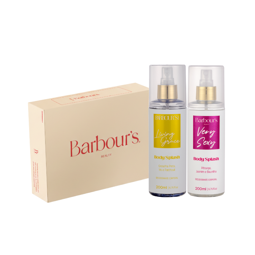 Kit Presenteável 2 Body Splash Desodorante Colônia 200ml - Living Grace, Very Sexy