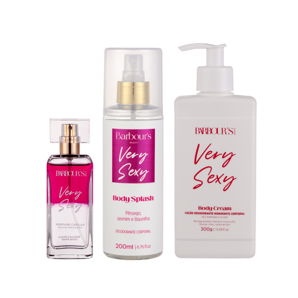 Kit Very Sexy  - Perfume de Cabelo, Body Splash e Body Cream - Image 1
