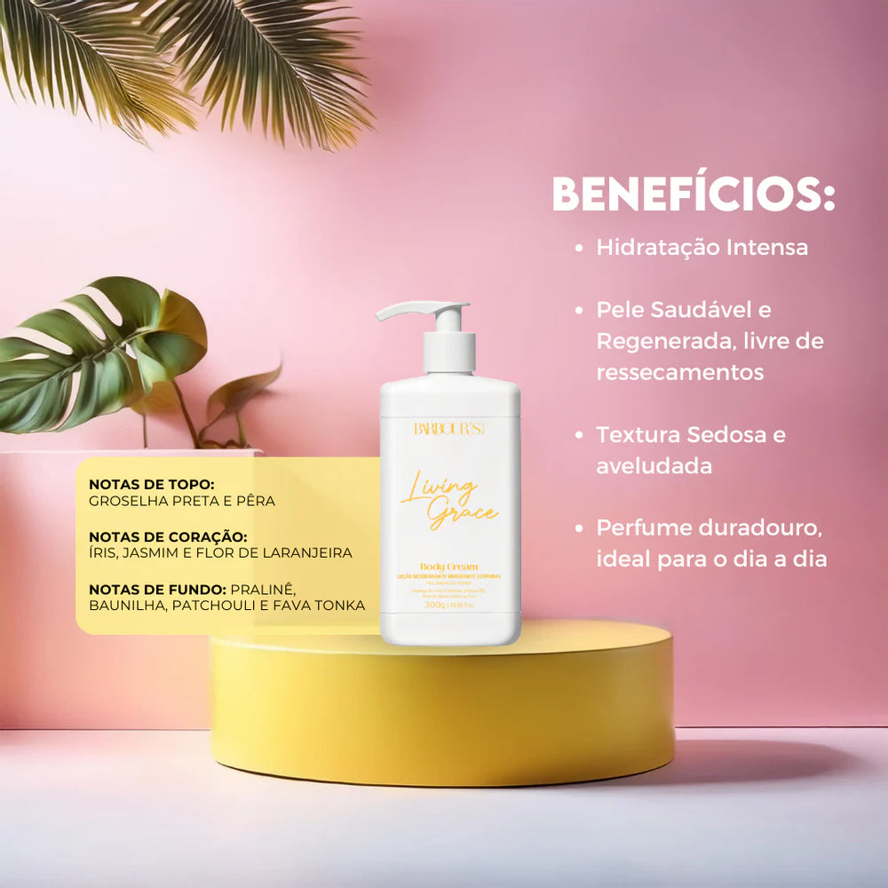 Kit Deo Parfum e Body Cream Living Grace