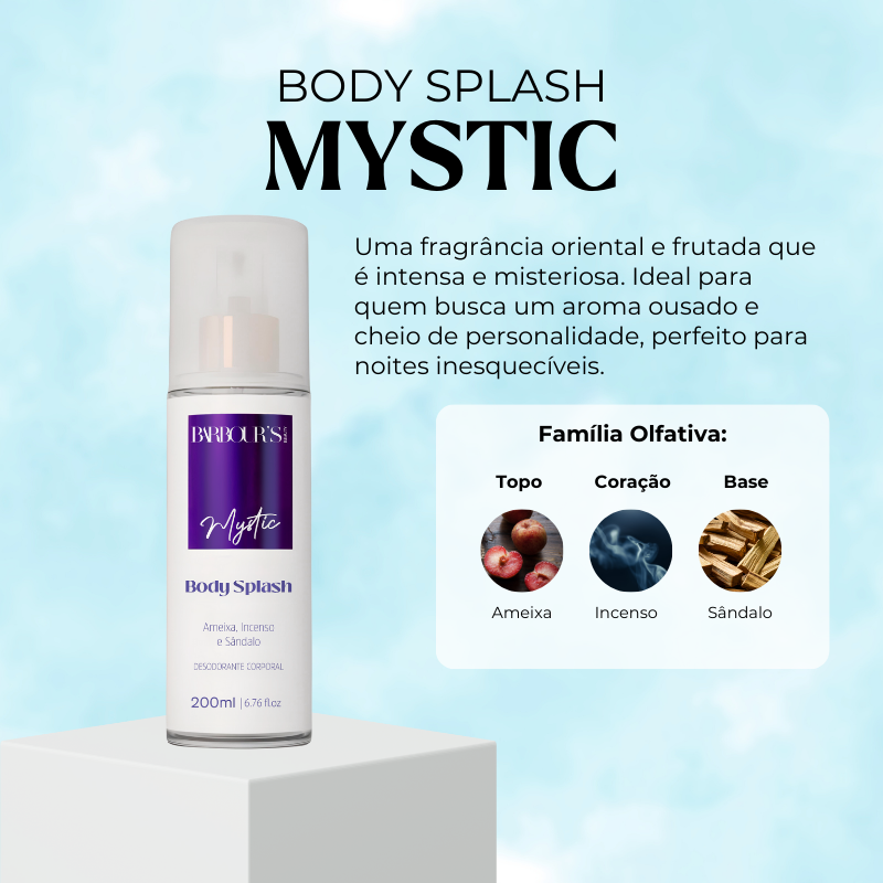 Body Splash Mystic Desodorante Colônia 200ml