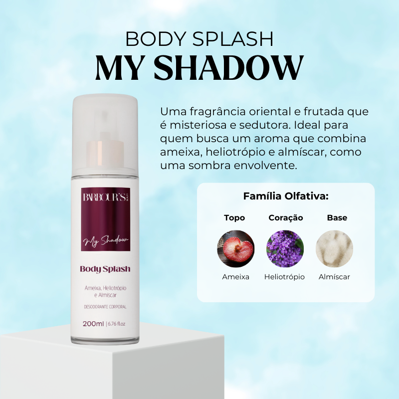 Body Splash My Shadow Desodorante Colônia 200ml