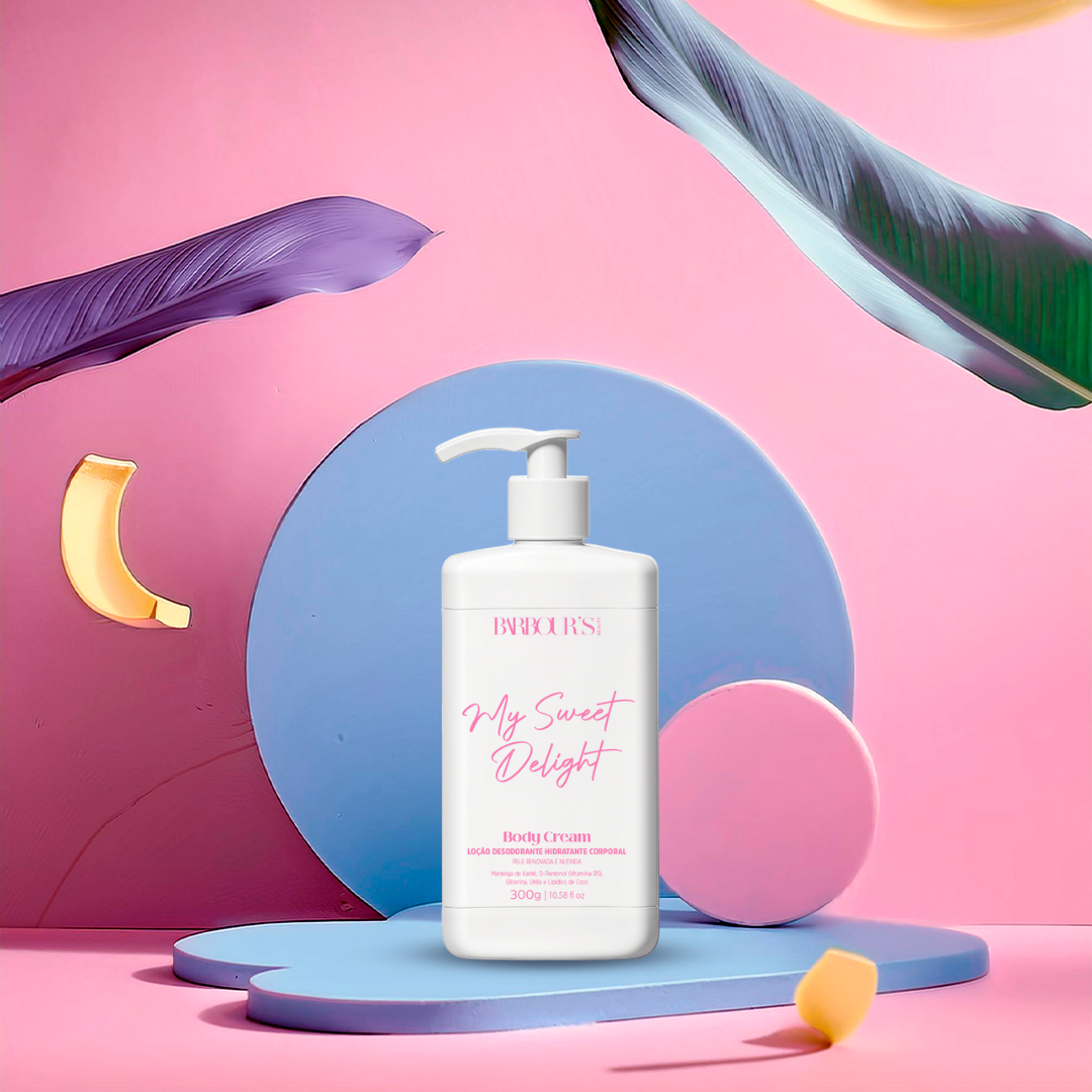 Body Cream My Sweet Delight Loção Desodorante Hidratante Corporal 300g