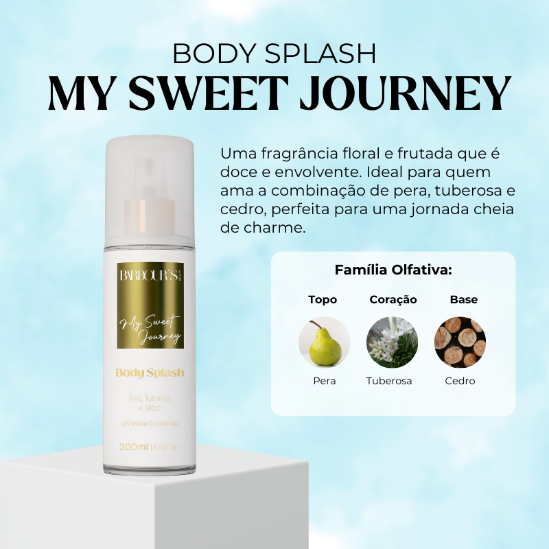 Body Splash My Sweet Journey Desodorante Colônia 200ml