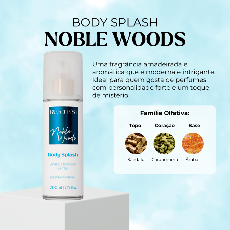 Body Splash Noble Woods Desodorante Colônia 200ml