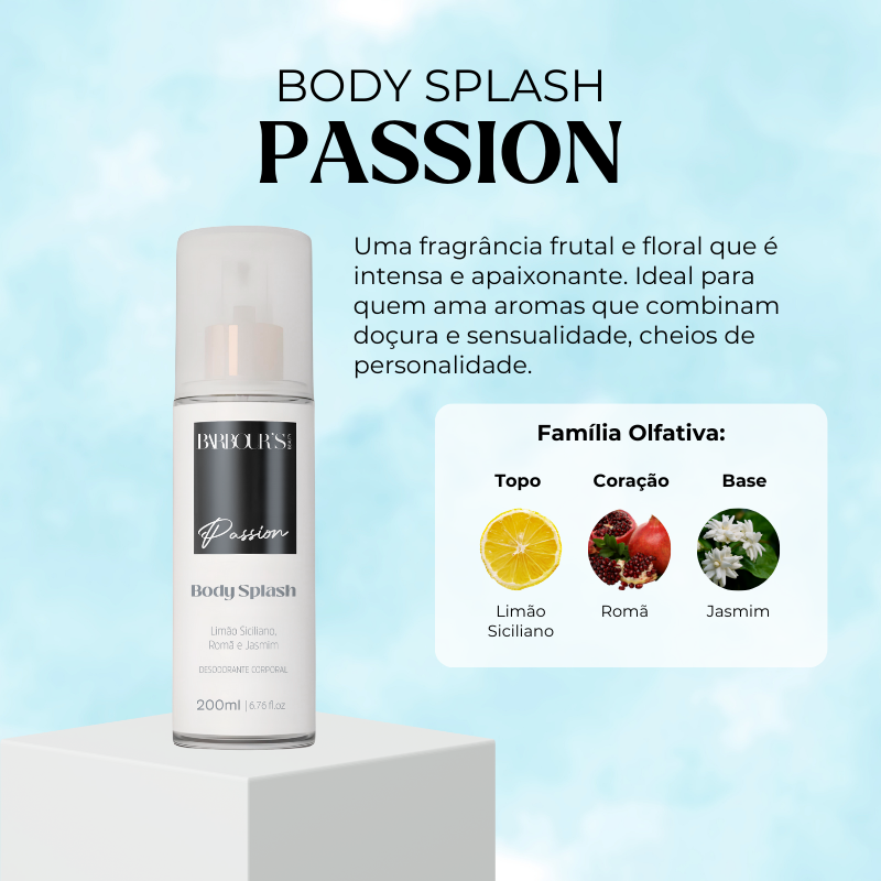 Body Splash Passion Desodorante Colônia 200ml