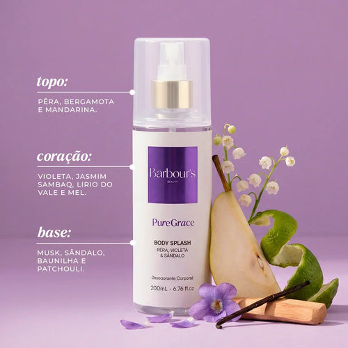 Body Splash Pure Grace Desodorante Colônia 200ml