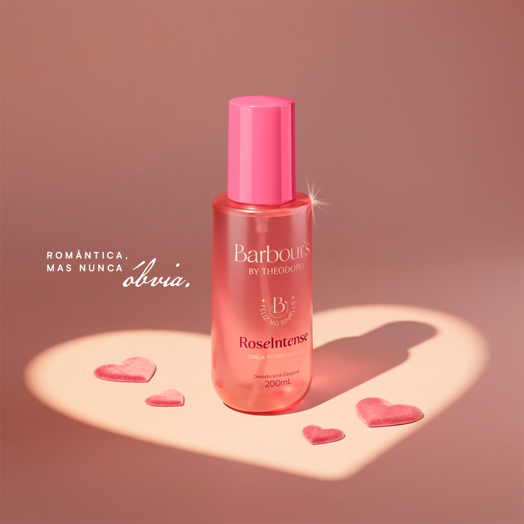 Kit 2 Body Splash Rose Intense Feliz no Simples Barbour’s by Theodoro e My Sweet Delight