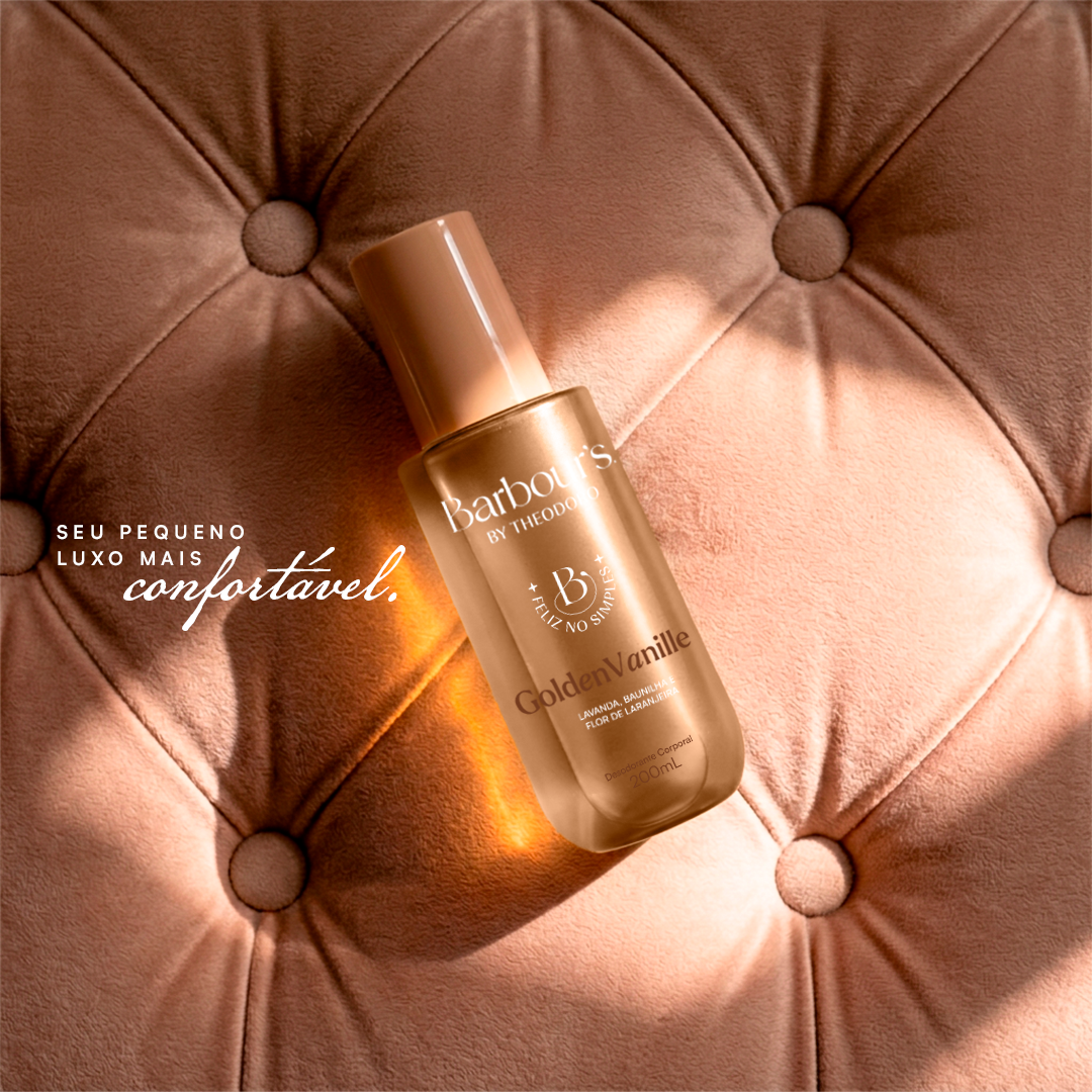 Body Splash Desodorante Corporal Golden Vanille Feliz no Simples Barbour’s by Theodoro 200ml