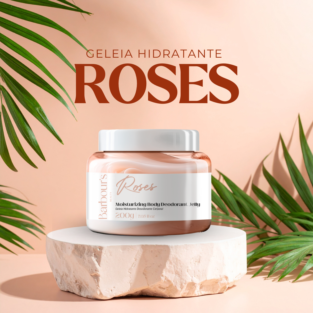 Geleia Hidratante Desodorante Corporal Roses 200g