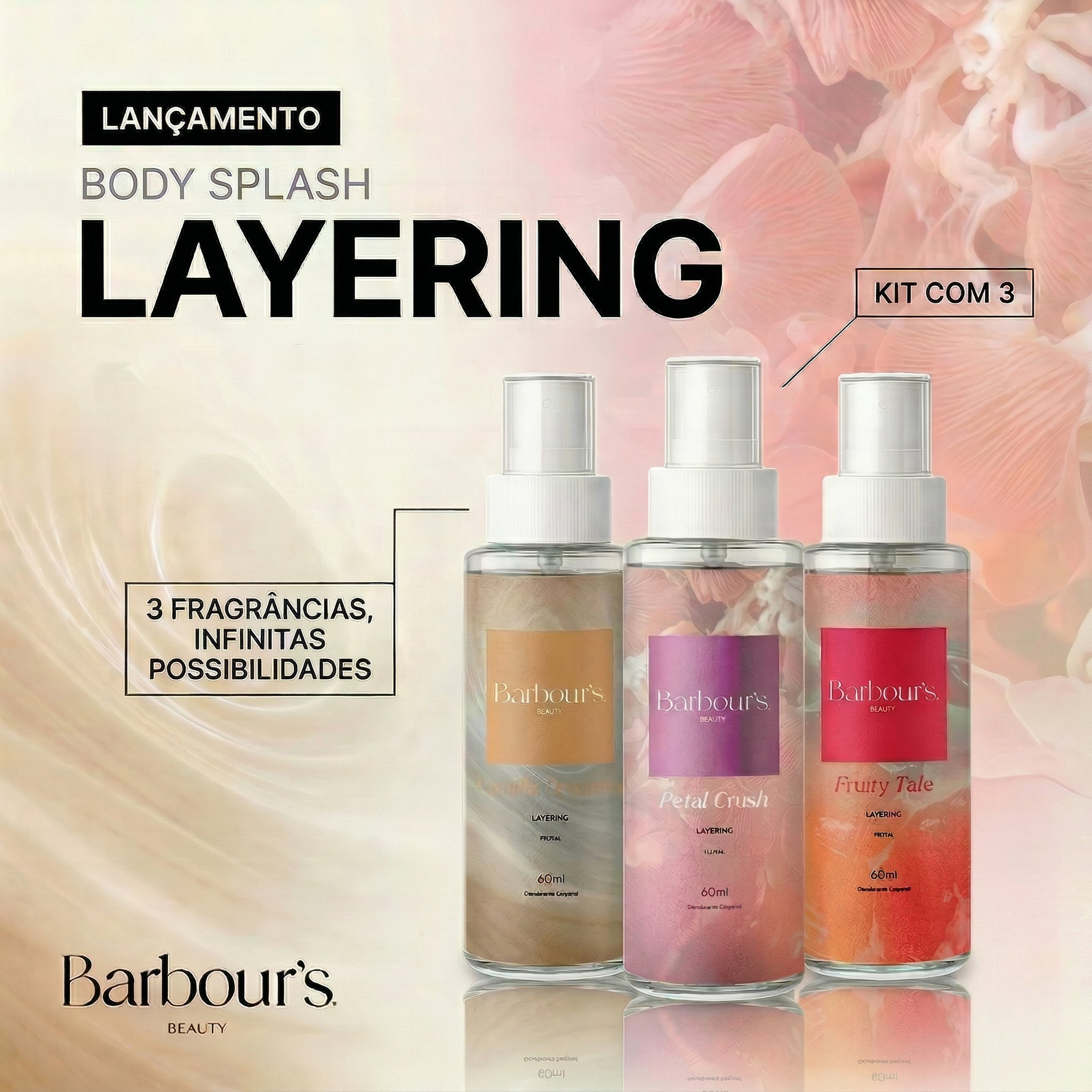 Body Splash Layering - Kit com 3