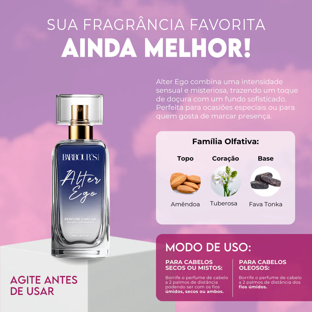 Perfume para cabelo / finalizador termoativo Alter Ego