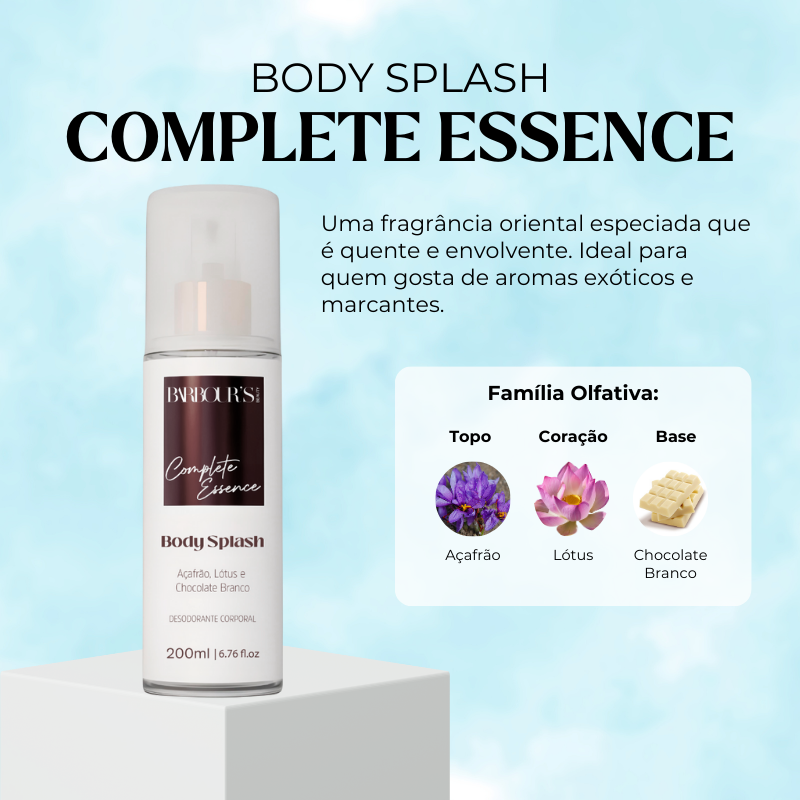 Body Splash Complete Essence Desodorante Colônia 200ml