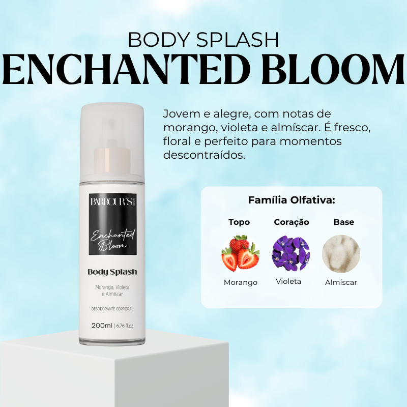Body Splash Enchanted Bloom Desodorante Colônia 200ml