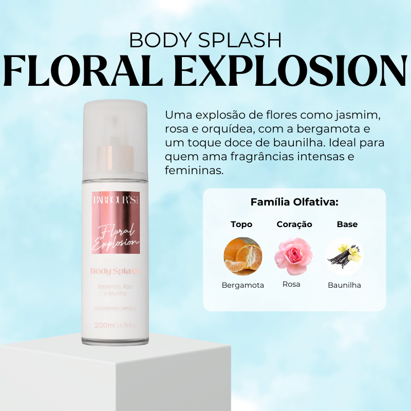 Body Splash Feminine Essence Desodorante Colônia 200ml