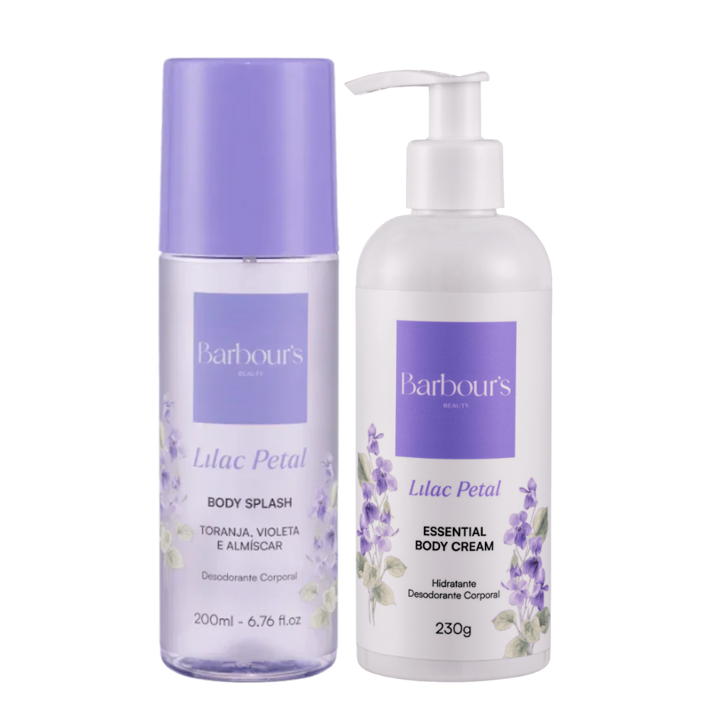 Kit Body Splash + Essential Body Cream Lilac Petal