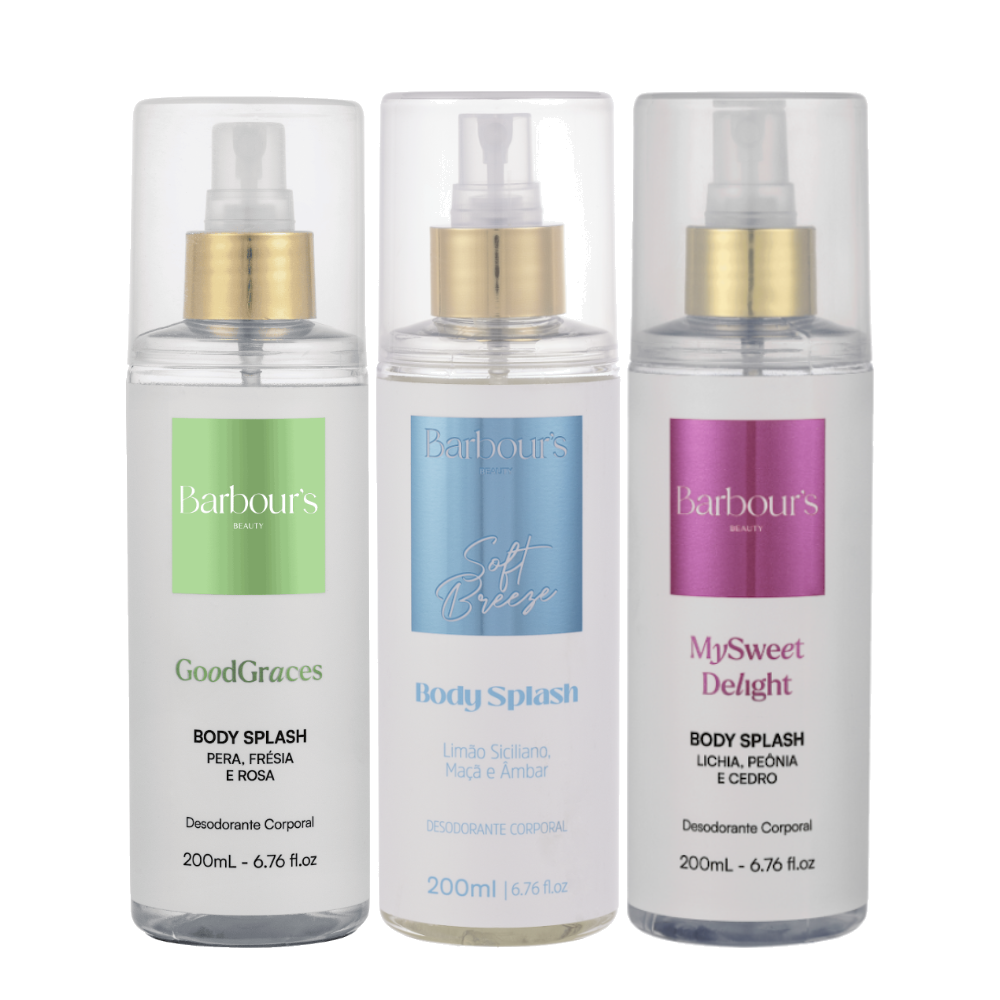 Kit 3 Body Splash Desodorante Colônia 200ml - Good Graces, Soft Breeze e My Sweet Delight