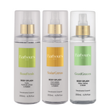 Kit 3 Body Splash Desodorante Colônia 200ml - Rose Fresh, Solar Citrus e Good Graces
