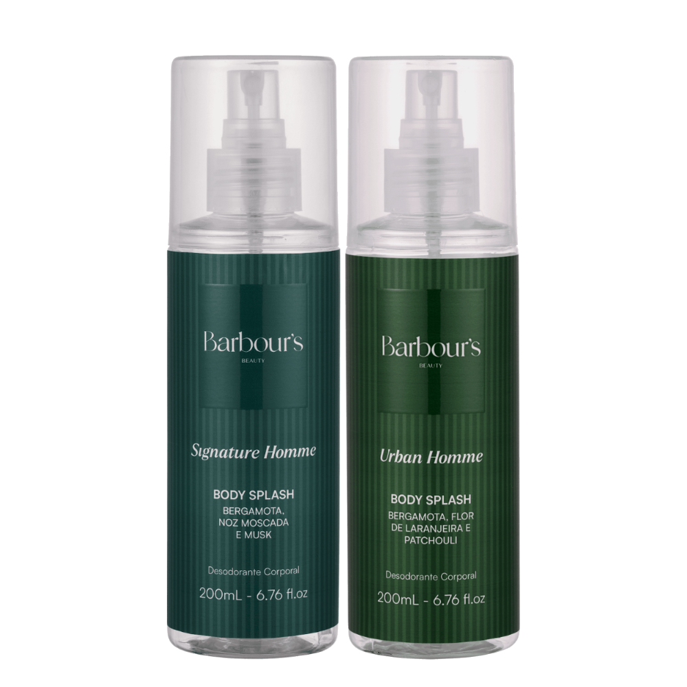 Kit 2 Body Splash Desodorante Colônia 200ml - Signature Homme e Urban Homme