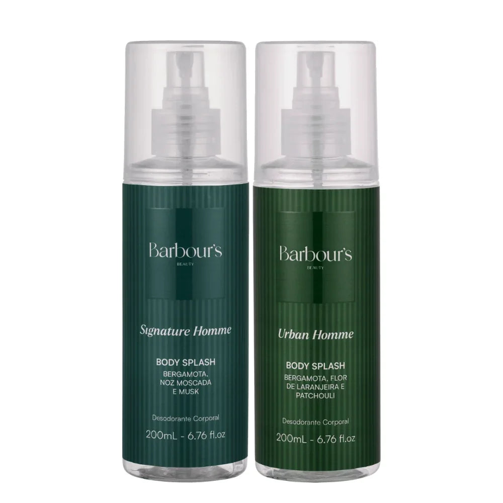 Kit 2 Body Splash Desodorante Colônia 200ml - Signature Homme e Urban Homme