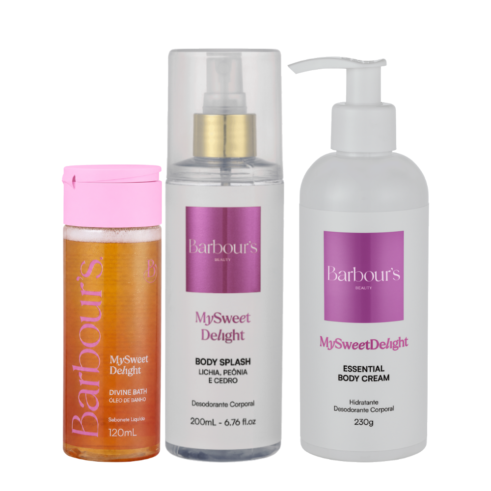 Kit My Sweet Delight - Body Splash, Body Cream e Óleo de Banho