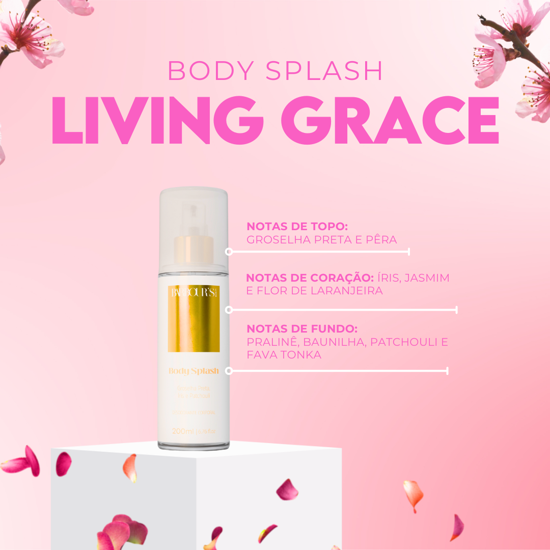 Kit Deo Parfum e Body Splash - Living Grace