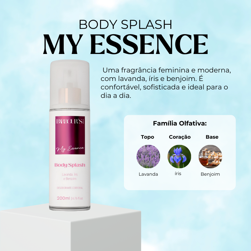 Body Splash My Essence Desodorante Colônia 200ml