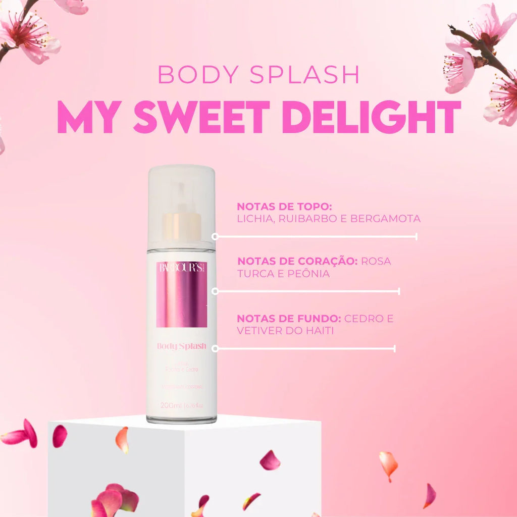 Kit Presenteável 2 Body Splash Desodorante Colônia 200ml - Very Sexy, Delight