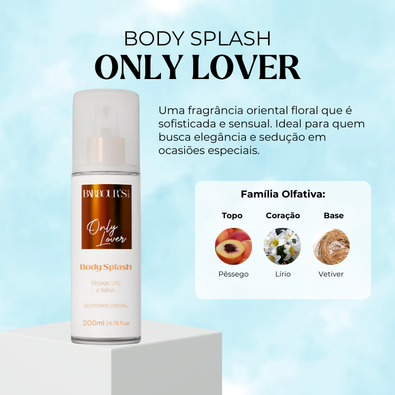 Body Splash Only Lover Desodorante Colônia 200ml