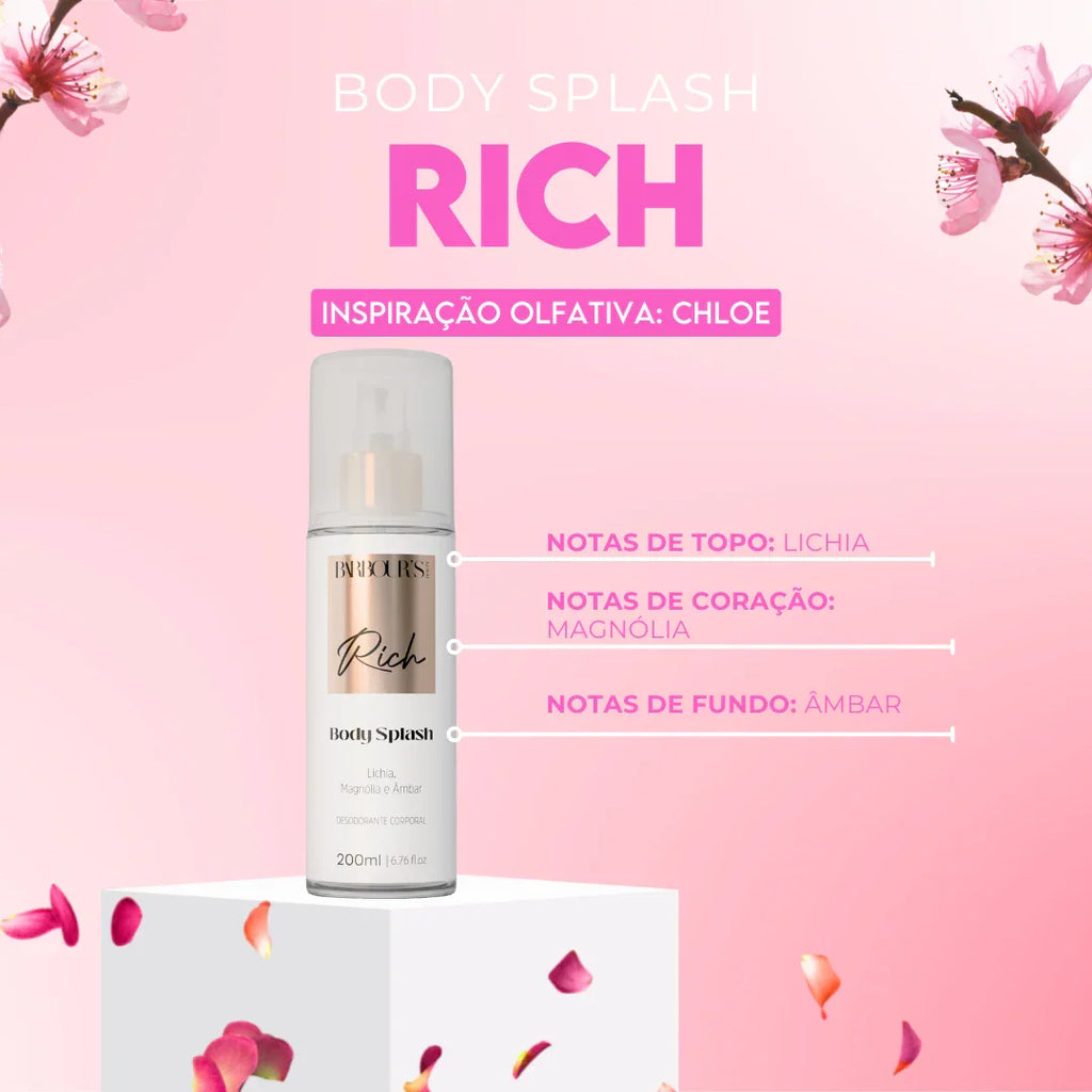Body Splash Rich Desodorante Colônia 200ml