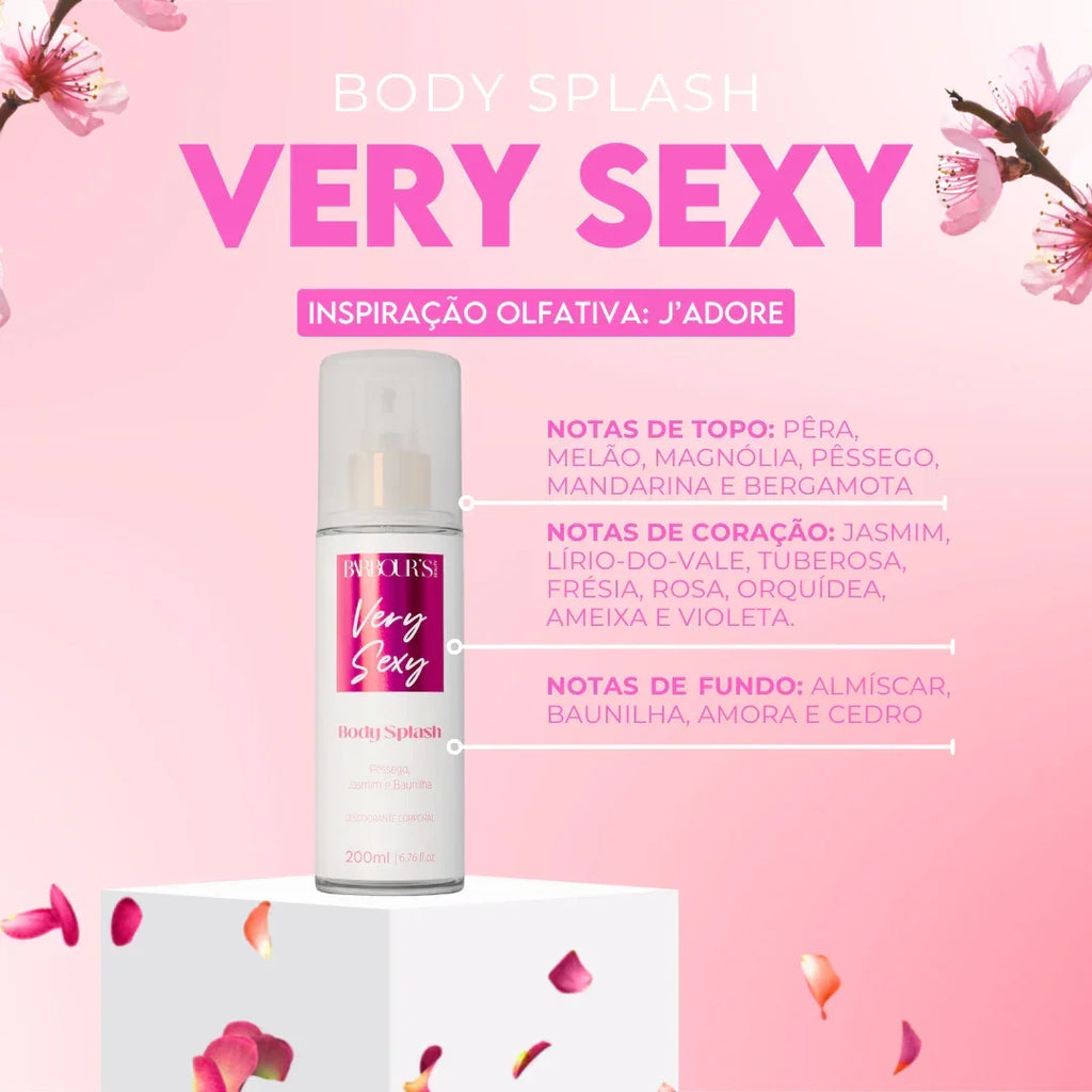 Kit Perfume de Cabelo e Body Splash - Very Sexy